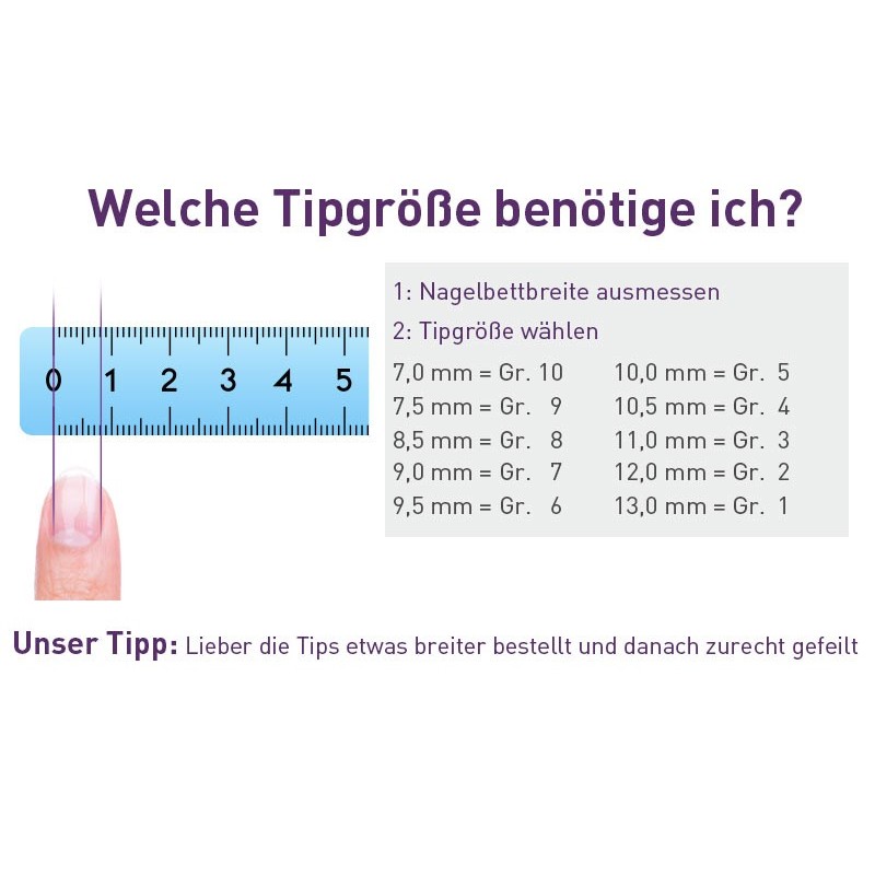 myGDN Refill Nail-Tips 50 clear - Size 10
