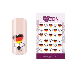 myGDN Soccer Nail Tattoo 3 - heart