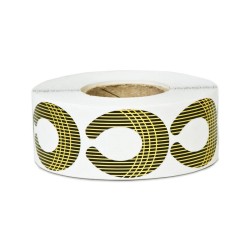 Schablonenrolle kurz gold 500er