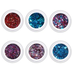 Mermaid Glitter Gel Sparset - 6tlg.