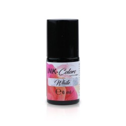 Nailart Ink Color White - Kosmetische Nailart Tinte Weiss 6ml