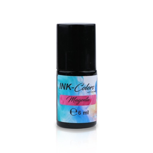 Nailart Ink Color Magenta - Kosmetische Nailart Tinte Pink 6ml