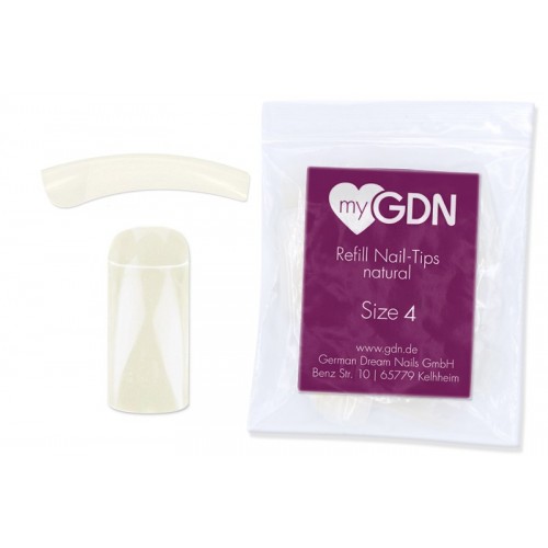 myGDN Refill Nail-Tips 50 natural - Size 4