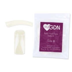 myGDN Refill Nail-Tips 50 natural - Size 8
