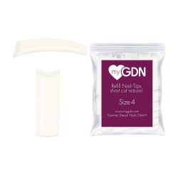 myGDN Refill Nail-Tips 50 short cut natural - Size 4