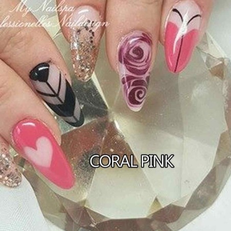 Farbgel Glossy Coral Pink