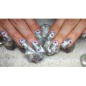 Farb-Acryl Pulver - Nr. 50 steel grey metallic