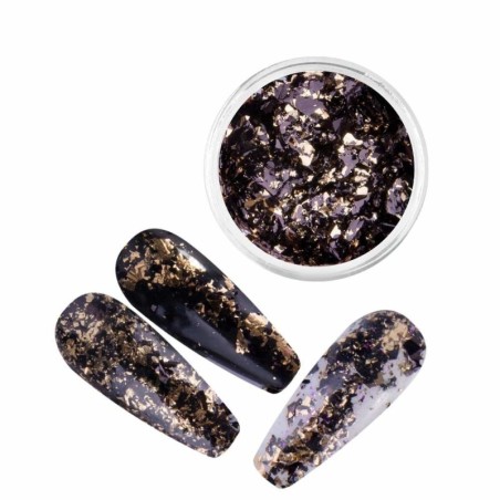 Metropolis Flakes Schwarz Gold No.8