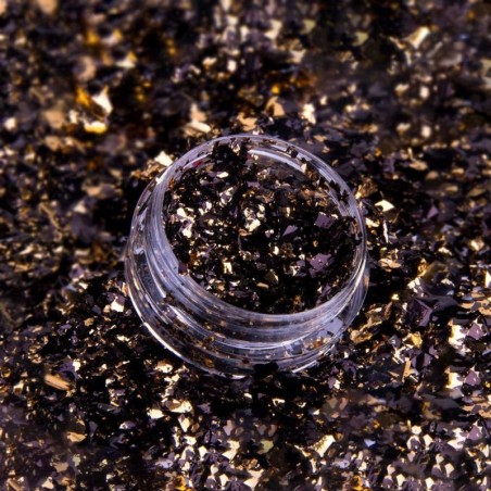 Metropolis Flakes Schwarz Gold No.8