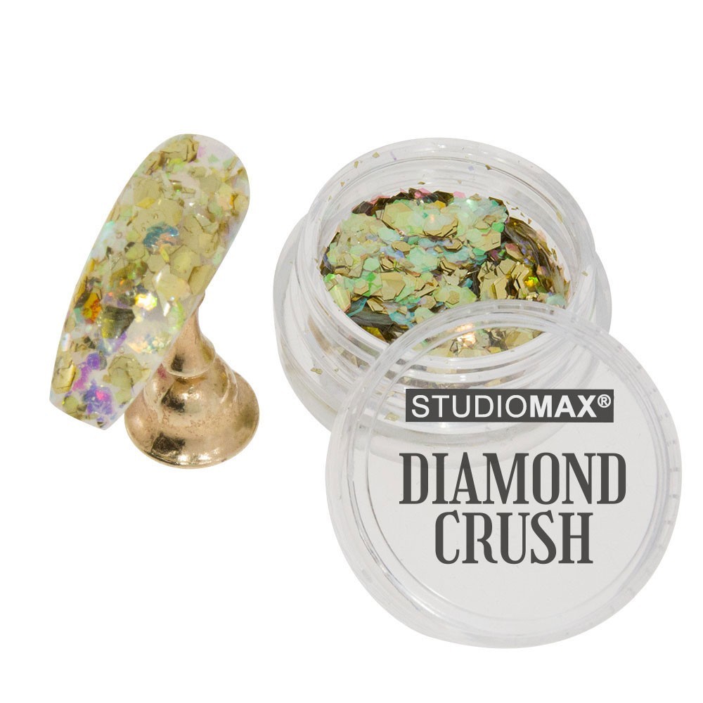 Diamond Crush - Nailart Pailletten Gold irisierend