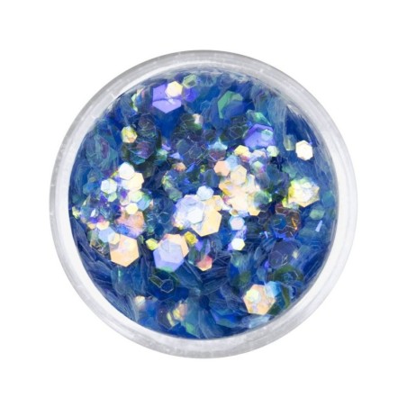 Diamond Crush - Nailart Pailletten Blau irisierend