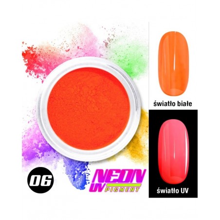 Neon UV Pigment Nr. 06 - Orange Rot 2