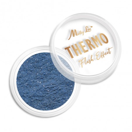 Nailart Thermo-Pigment mit Disco-Effekt Nr 06 - Blau 4