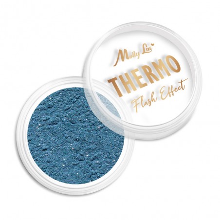 Nailart Thermo-Pigment mit Disco-Effekt Nr 07 - Blau 4