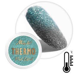 Nailart Thermo-Pigment mit Disco-Effekt Nr 09 - Grau