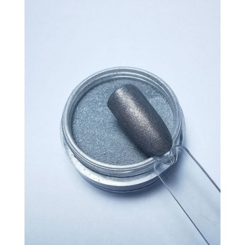 Farb-Acryl Pulver - Nr. 50 steel grey metallic