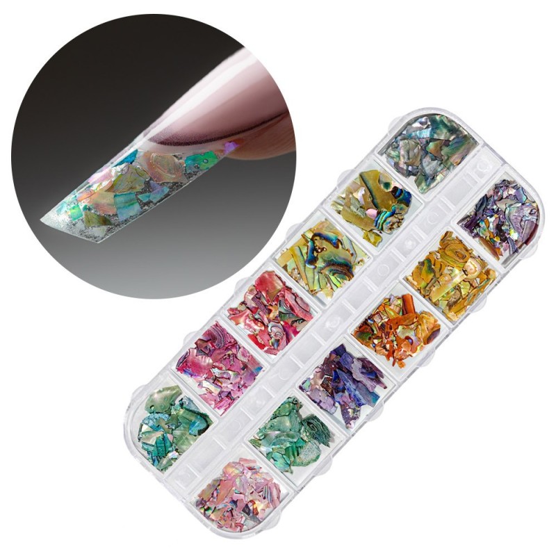 Muschel Flakes für Nailart